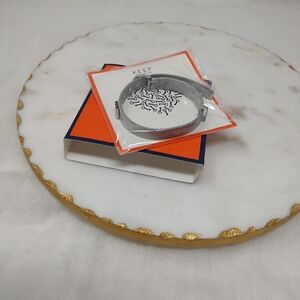 NIB KEEP Collective Mesh Silver Bracelet